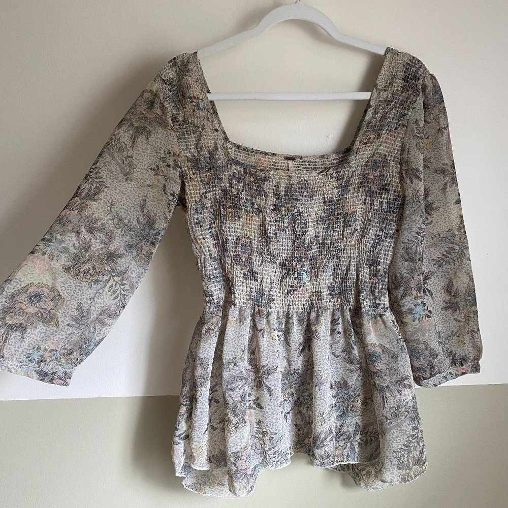 Free People Peplum Blouse